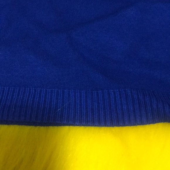 Blue Crop top turtleneck sweater size L - Picture 4 of 6